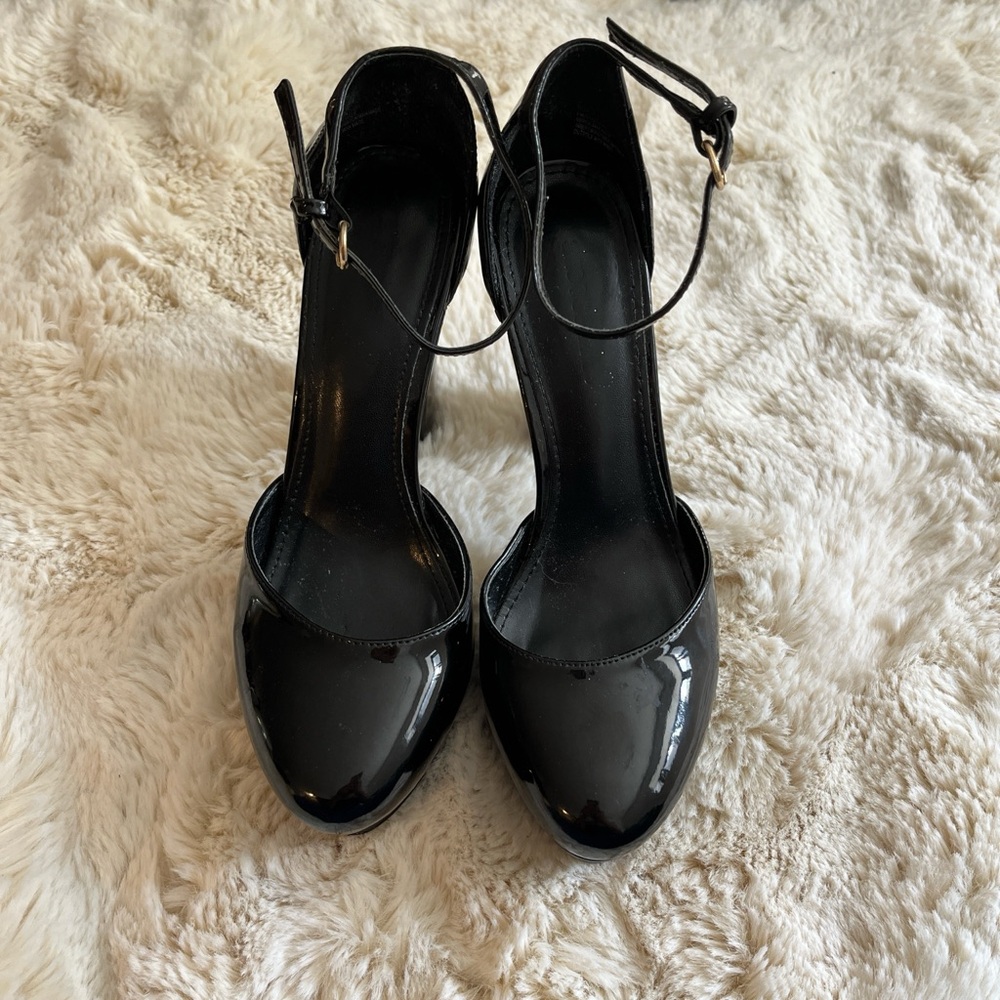 JustFab Black Platform Heels